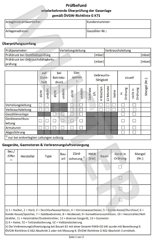 GK71 Überprüfung durch Fachmann